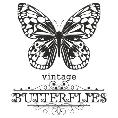 Naklejka Vintage Butterflies