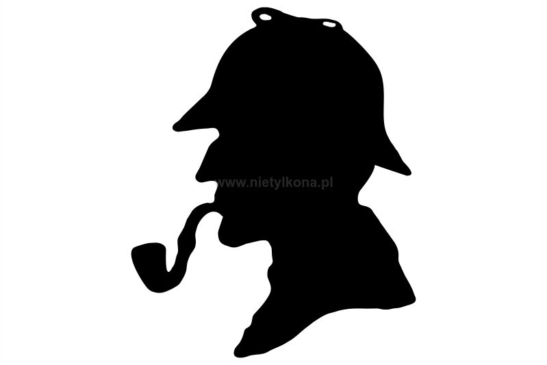 Naklejka Silhouette Sherlock Holmes