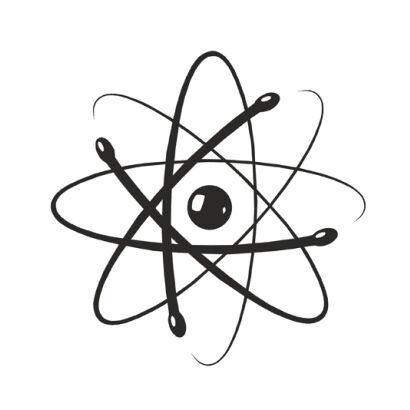 Naklejka Atom