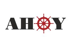 Naklejka dwukolorowa - Ahoy