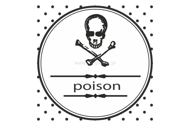 Naklejka Poison