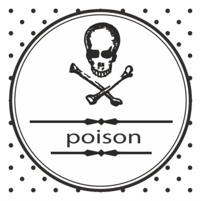 Naklejka Poison