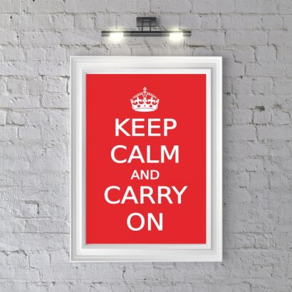 Plakat KEEP CALM AND CARRY ON
