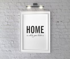 Plakat Home is where your heart is