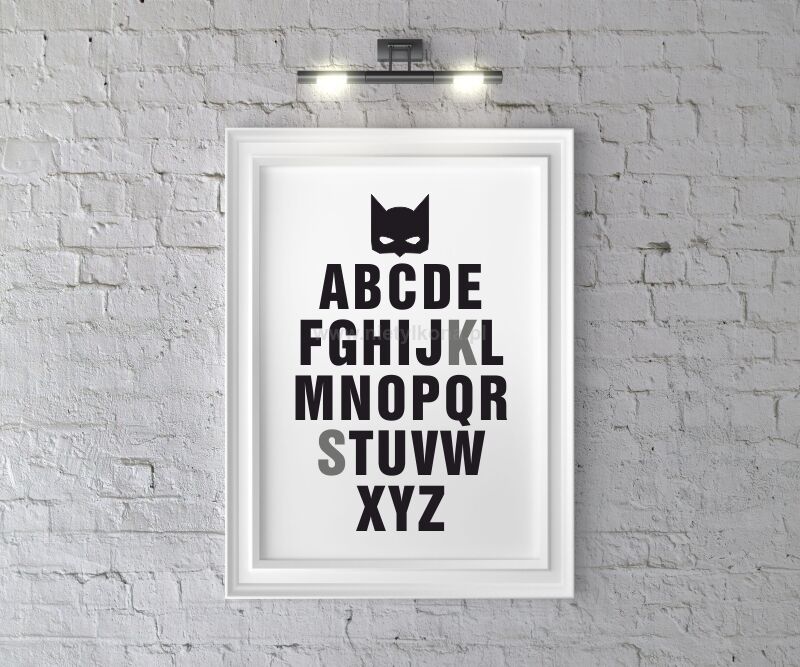 Plakat BAT. alfabet