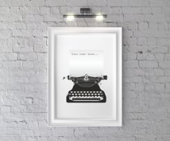 Plakat Maszyna do pisania z Twoim tekstem