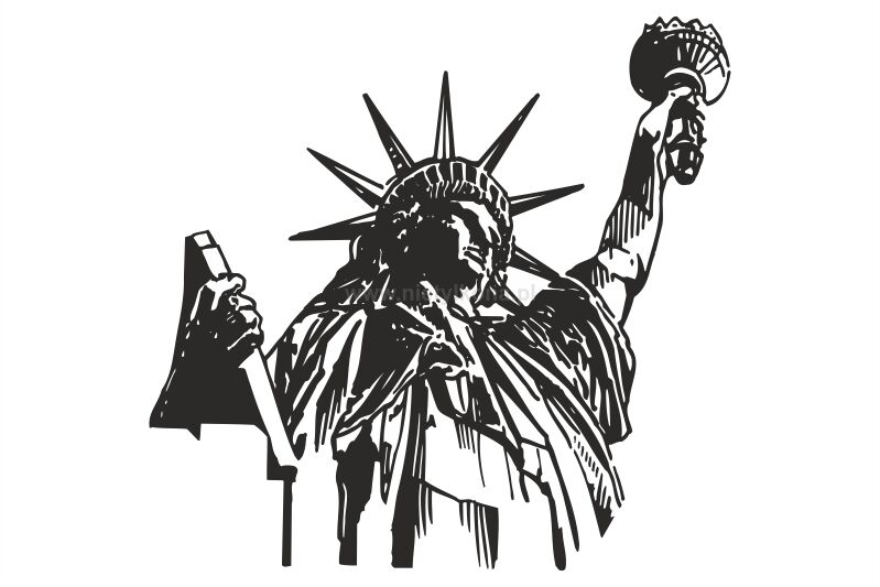 Naklejka Statua Wolności 