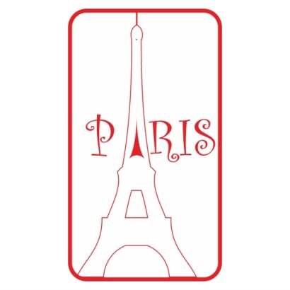 Naklejka Znaczek Paris