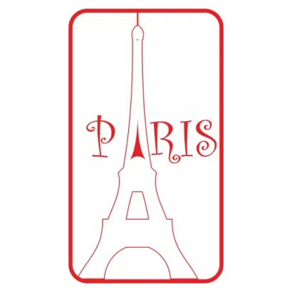 Naklejka Znaczek Paris