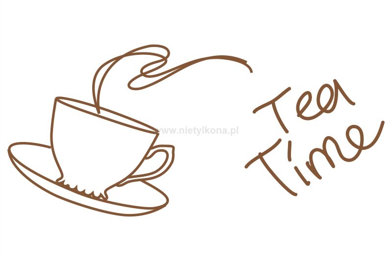 Naklejka Tea Time