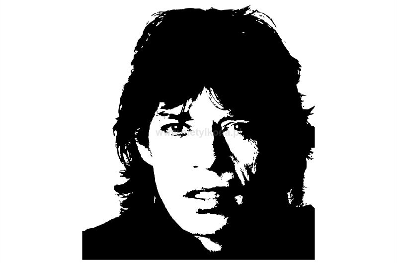 Naklejka Mick Jagger