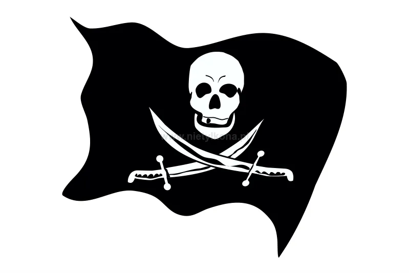 Naklejka Flaga Piratów 