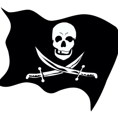 Naklejka Flaga Piratów 